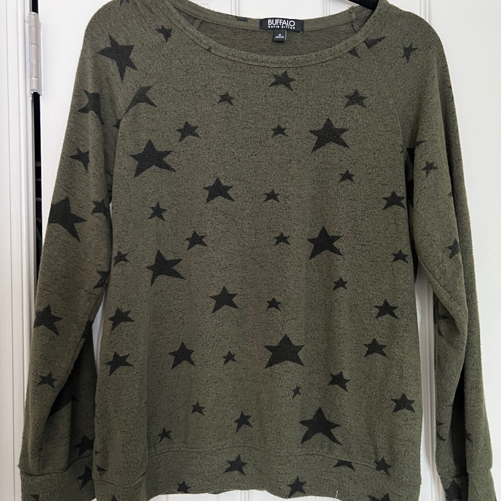 Green & Black Starry Sweater